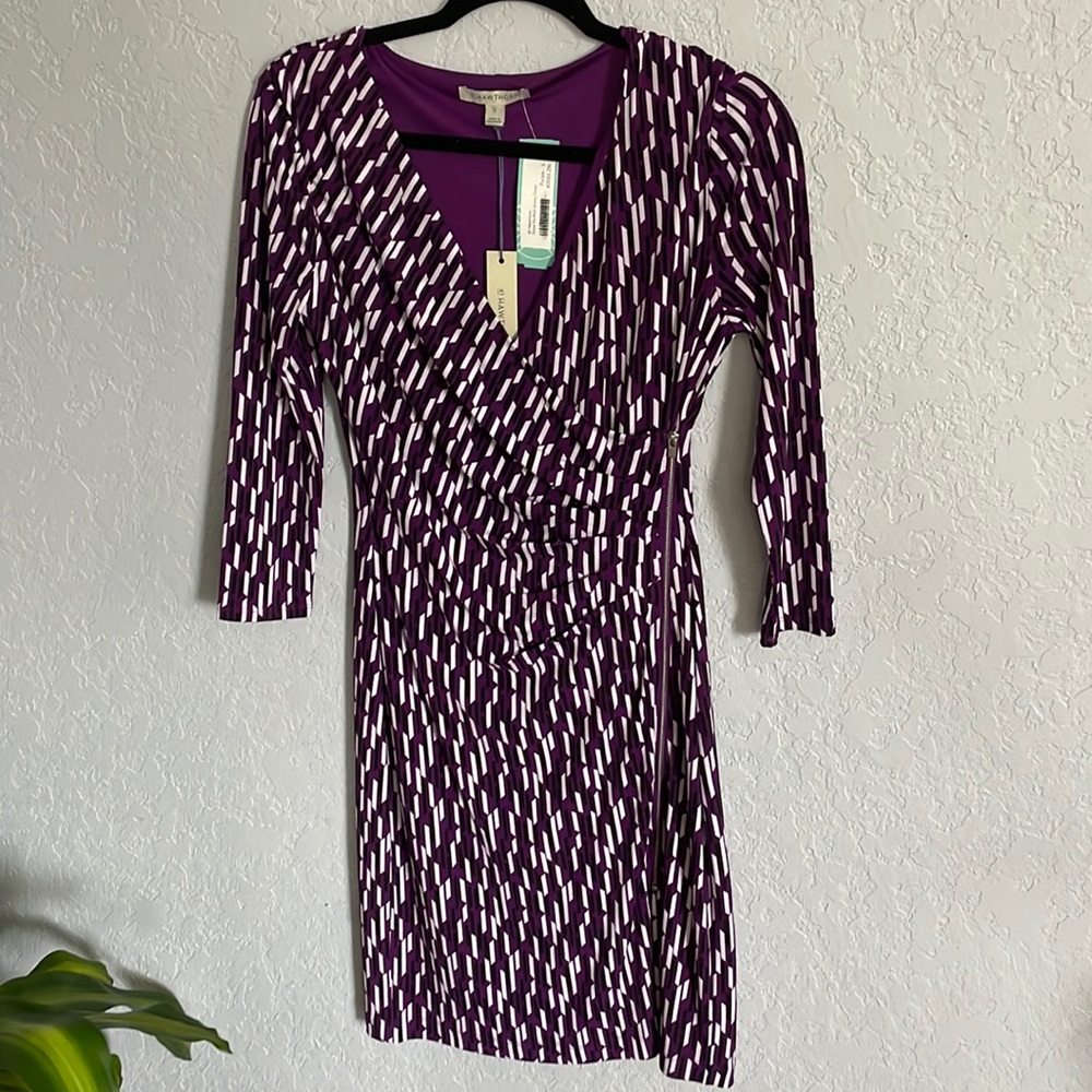 41 Hawthorn Ruched Sheath dress with side zipper detail